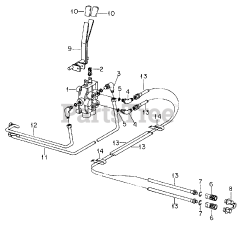 Cub Cadet 1712 (145-782-100) - Cub Cadet Garden Tractor Hydraulic Front Outlet Unit