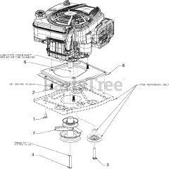 Murray 13B326JC758 - Murray Lawn Tractor (2016) Engine Accessories