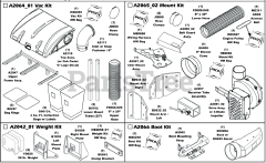 Cub Cadet 59A30046 (59A30046150) - Cub Cadet Power Assist Twin Bagger (2016 & After) Kits