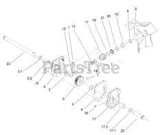 Toro 38053 (824) - Toro 24" Power Throw Snow Thrower (SN: 200000001 - 200999999) (2000) Gear Case Assembly No. 95-2674