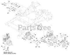 Exmark LZE751CKA524A2 - Exmark 52" Lazer Z E-Series Zero-Turn Mower, Kawasaki FX (SN: 404314159 - 406294344) (Rev B) (2019) Park Brake Assembly