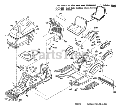 Troy-Bilt 13036 - Troy-Bilt Lawn Tractor, Gear Drive (SN: 130360100101 & Above)