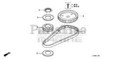 Honda BF15 DK0 SHSA (BALJ) - Honda Outboard Engine, Made in Japan (SN: BALJ-1400001 - BALJ-9999999) TIMING BELT