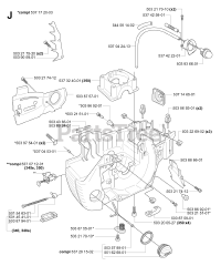 Husqvarna 340 e - Husqvarna Chainsaw (SN: 20051800001 - 20062300000) CRANKCASE