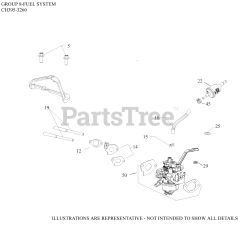 Kohler CH395-3260 - Kohler Command PRO Engine, Made for Fuzhou Longteng, 9.5hp, 7.1kW 08 Fuel System