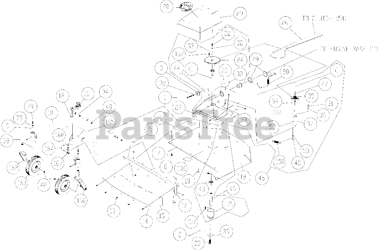 Billy Goat BC 2600 EU Billy Goat 26" Brush Cutter DECK Parts Lookup