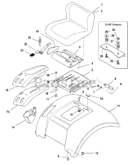 Simplicity 1692354 - Simplicity Regent Lawn Tractor, 14hp Seat &amp; Deck
