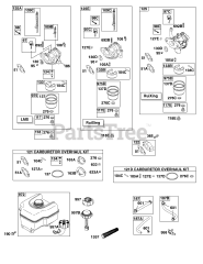 Briggs & Stratton 12D103-0140-E8 - Briggs & Stratton Horizontal Engine Carburetor, Fuel Supply