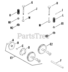 Kohler K91-2683 - Kohler K-Series Engine, Basic Version, 4hp, 3kW Camshaft And Valves 020100393