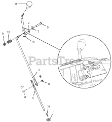 Ariens 926057 - Ariens 36" Power Brush, Subaru (SN: 000101 - 054999) Controls