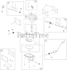 Toro 77285 (2000) - Toro 60" Z Master Zero-Turn Mower (SN: 418100000 - 999999999) Carburetor Assembly