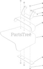 Toro 30672 - Toro 32" Walk-Behind Mower, Fixed Deck, T-Bar, Gear Drive (SN: 313000001 - 313999999) (2013) Deflector Assembly No. 119-6529