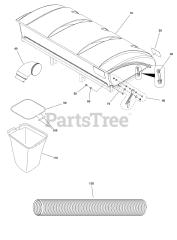 Ferris 5601567 - Ferris 60" Turbo-Pro 3-Bag Hard Top Grass Collection System for ISX800