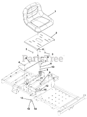 Gravely 915168 (ZT 34) - Gravely 34" Zero-Turn Mower, CARB (SN: 035000 & Above)