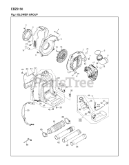 RedMax EBZ 5150 (966358301) - RedMax Backpack Blower (2012-08) HOUSING