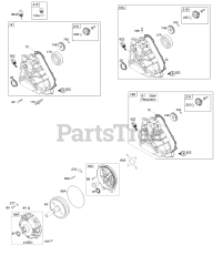 Briggs & Stratton 19L237-0119-F1 - Briggs & Stratton Horizontal Engine Crankcase Cover, Gear Reduction