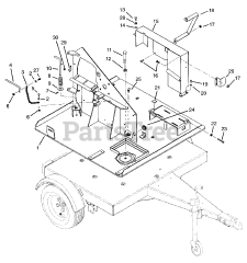 Gravely 993032 (Pro-Chip 625LR) - Gravely Pro-Chip Chipper without trailer (SN: 000101 - 000500)