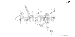 Honda F220 K1 AT2 (FAAJ) - Honda 21" Tiller, Made in Japan (SN: FAAJ-3800001 - FAAJ-3809999) CONTROL