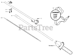 Poulan Pro PPB 5500 P - Poulan Pro Pole Pruner Attachment