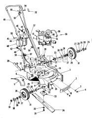 Toro 23100 - Toro 21" Whirlwind Hevi-Duty Walk-Behind Mower (SN: 006000001 - 006999999) (1966)