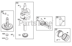 Briggs & Stratton 356777-0048-B5 - Briggs & Stratton Vertical Engine Crankshaft Group