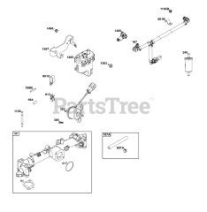 Briggs & Stratton 61A277-0101-J1 - Briggs & Stratton Horizontal Engine Fuel Supply Group