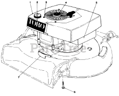 Toro 16300 - Toro Walk-Behind Mower (SN: 002000001 - 002999999) (1982)