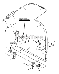 Snapper YZ 16335 BVE (84946) - Snapper Scrambler 33" Zero-Turn Mower, 16hp BRAKE/CLUTCH LEVER ASSEMBLY