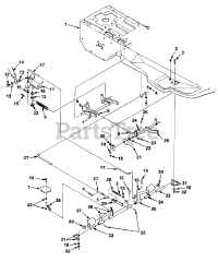 Homelite RMX 11 E (UT-32018-A) - Homelite Rear-Engine Riding Mower Clutch And Brake