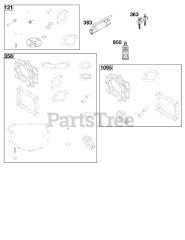 Briggs & Stratton 44U877-0010-B1 - Briggs & Stratton Vertical Engine Service Parts and Tools Group