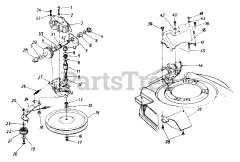 Wizard MTD 4258A29 (122-528R098) - Wizard Walk-Behind Mower (1992) (Western Auto) Transmission