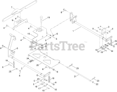 Toro 74874 (X 4850) - Toro 48" Titan Zero-Turn Mower (SN: 400000000 - 409239999) Deck Lift Assembly