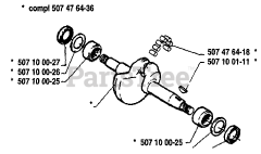 Husqvarna 33 - Husqvarna Chainsaw (1986-12) Crankshaft