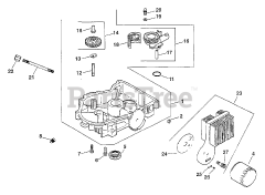 Kohler CV22-67518 - Kohler Command PRO Engine, Made for MTD, 23hp, 17.2kW Oil Pan/Lubrication (Cont.) 3-24-28 (TP-2461)