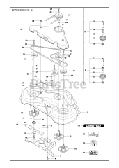 Husqvarna R 216 (967150601) - Husqvarna Swedish Riding Mower (2013) 103CM CUTTING DECK