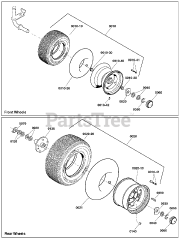 Simplicity 2691279-00 - Simplicity Broadmoor 48" Lawn Tractor, 25hp Wheels &amp; Tires Group