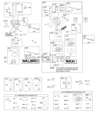 Briggs & Stratton 31C707-0175-E1 - Briggs & Stratton Vertical Engine Carburetor, Kit - Carburetor Overhaul