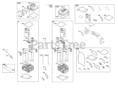 Briggs & Stratton 386447-0199-B5 - Briggs & Stratton Horizontal Engine Cylinder Head Group