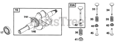 Briggs & Stratton 190402-6121-01 - Briggs & Stratton Horizontal Engine