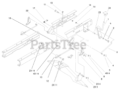 Toro 71227 (16-38 HXL) - Toro Lawn Tractor (SN: 210000001 - 210999999) (2001) Height Of Cut Assembly