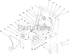 Toro 22333 (TX 525) - Toro Dingo Compact Utility Loader (SN: 270000401 - 270999999) (2007) Loader Tower and Drive Assembly