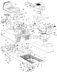 White Outdoor R-86 (135-514-190) - White Outdoor 30" Rear-Engine Riding Mower (1985)