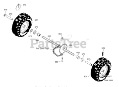 Scotts 624808x31D - Scotts 24" Snow Thrower (2002) Wheels