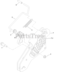 Toro 74925 TE (6000) - Toro 152cm Z Master Zero-Turn Mower, Side-Discharge Deck (SN: 313000001 - 313999999) (2013) HEIGHT-OF-CUT ASSEMBLY NO. 117-3842