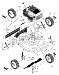 Murray 20405x50A - Murray 20" Walk-Behind Mower (1997) Mower Housing Assembly