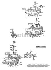 Briggs & Stratton 110902-3199-01 - Briggs & Stratton Vertical Engine (3)Sump Bases,Right Angle Dr