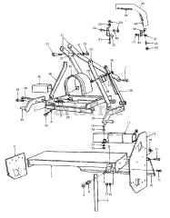Cub Cadet 308 (190-308-100) - Cub Cadet 42" Rear PTO Tiller Main Frame