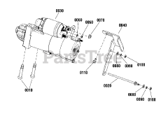 Briggs & Stratton 080016-00 - Briggs & Stratton 125kW Home Standby Generator Engine Service Parts - Starter