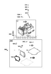 Briggs & Stratton 93J02-0147-F1 - Briggs & Stratton Vertical Engine Cylinder Group