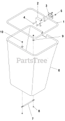 Exmark LZUV2B - Exmark Ultra Vac Twin Bagger for Lazer Z Mower (SN: 000850000 - 000919999) (2010) LZUV2B &amp; LZUV3B Bag Assembly - 116-0754